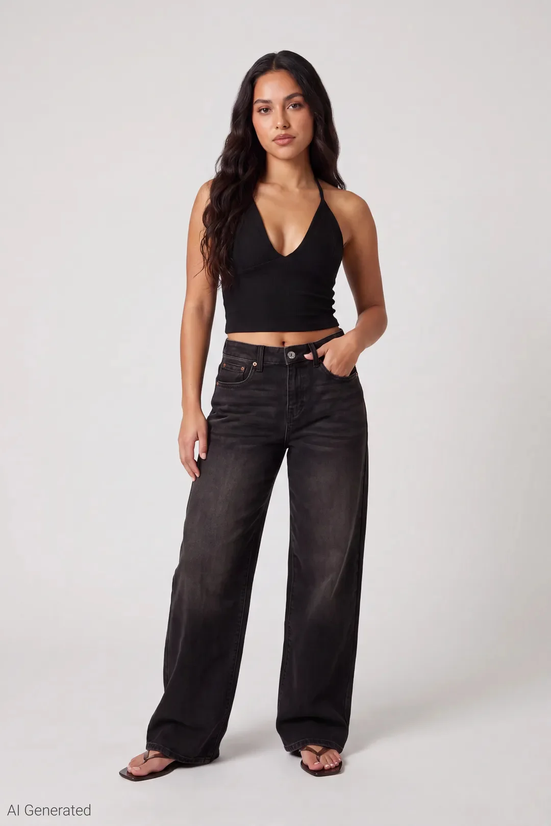 Soho Stretch Mid Rise Super Baggy Jean