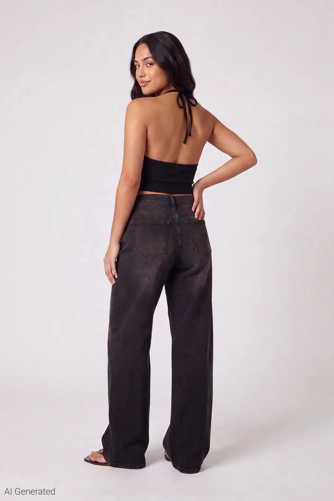 Soho Stretch Mid Rise Super Baggy Jean - Image 2