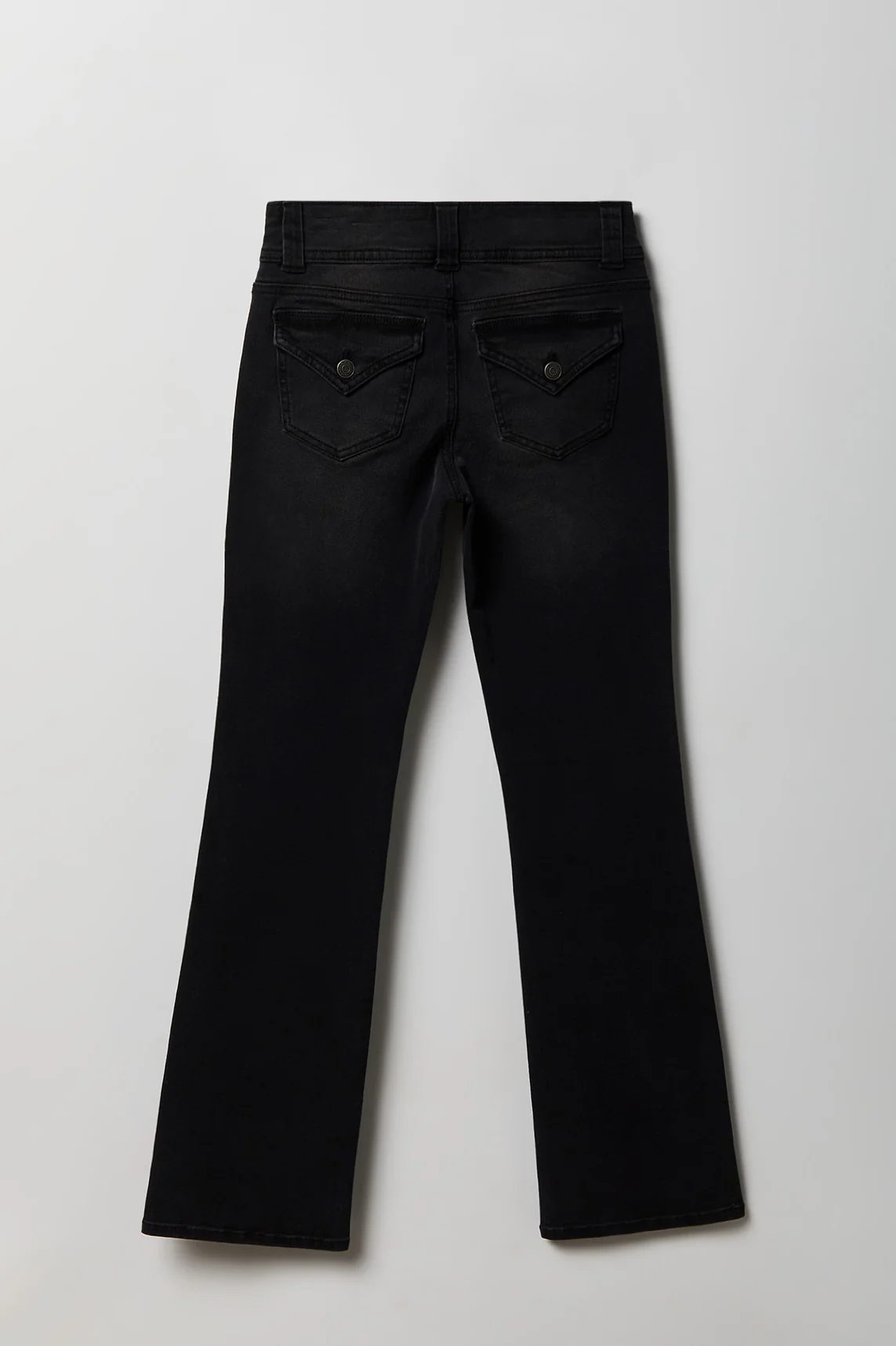 Stretch Low Rise Bootcut Black Jean - Image 5