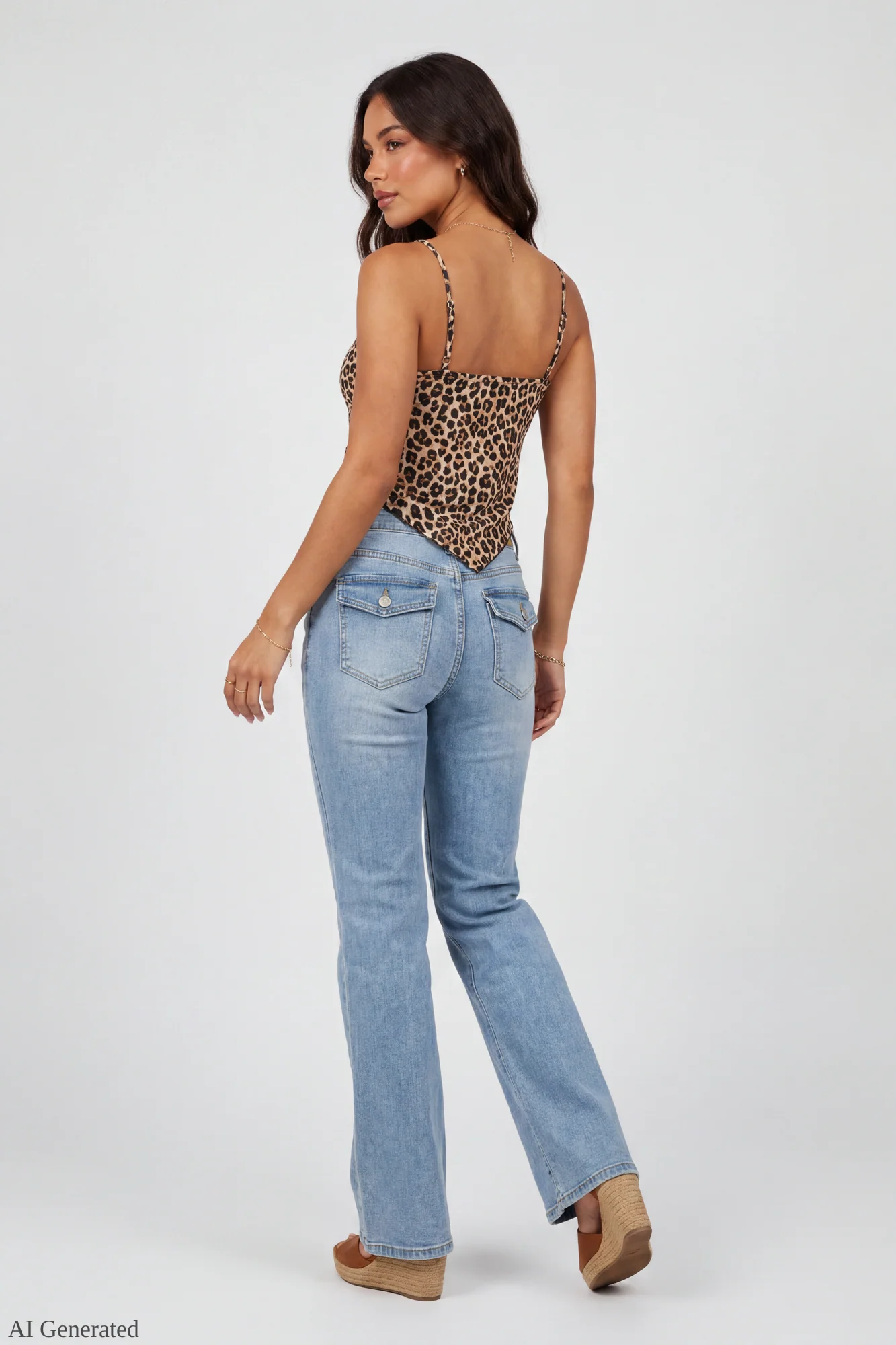 Stretch Low Rise Bootcut Light Jean - Image 2