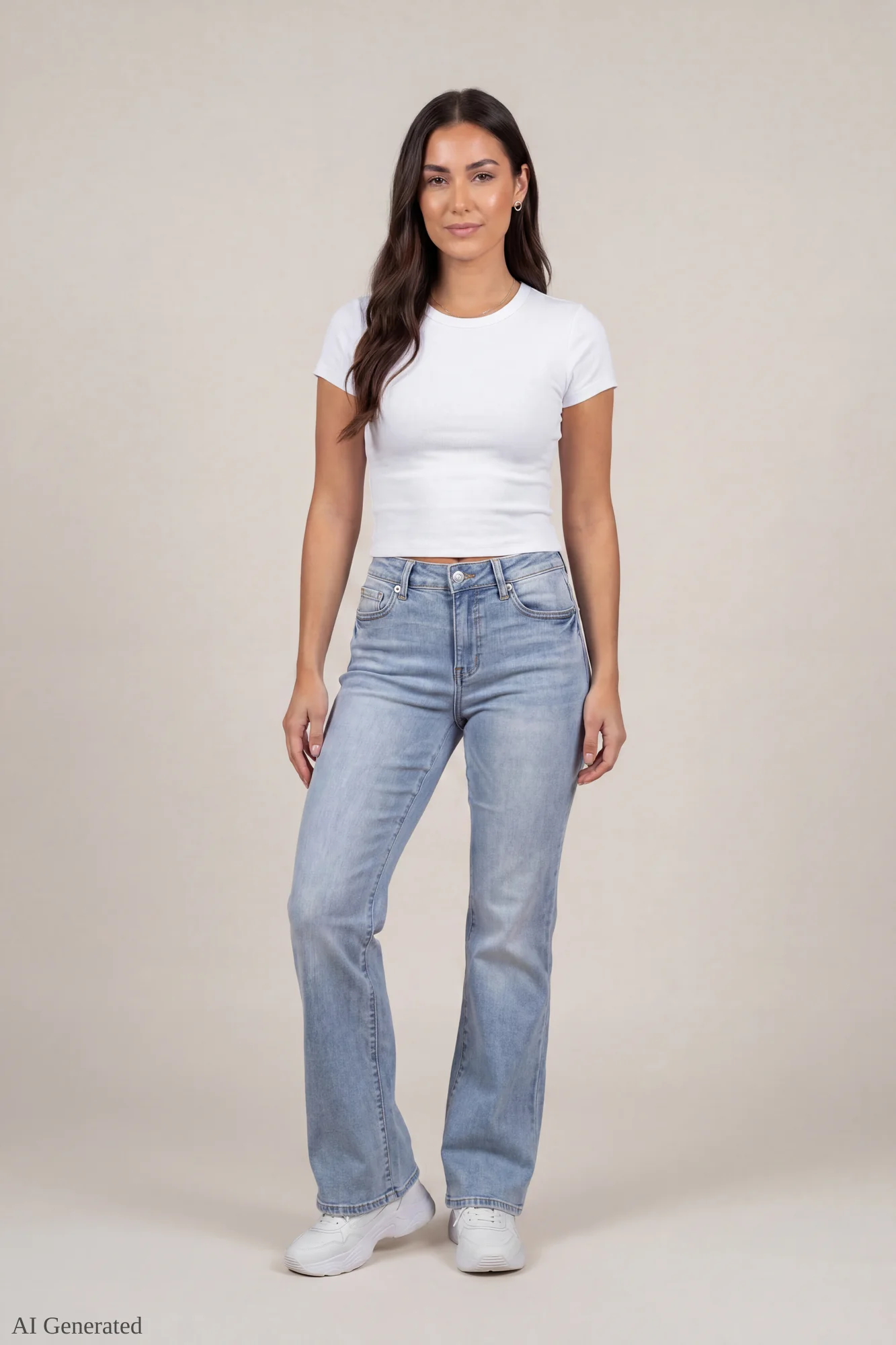 Stretch Low Rise Relaxed Flare Medium Jean