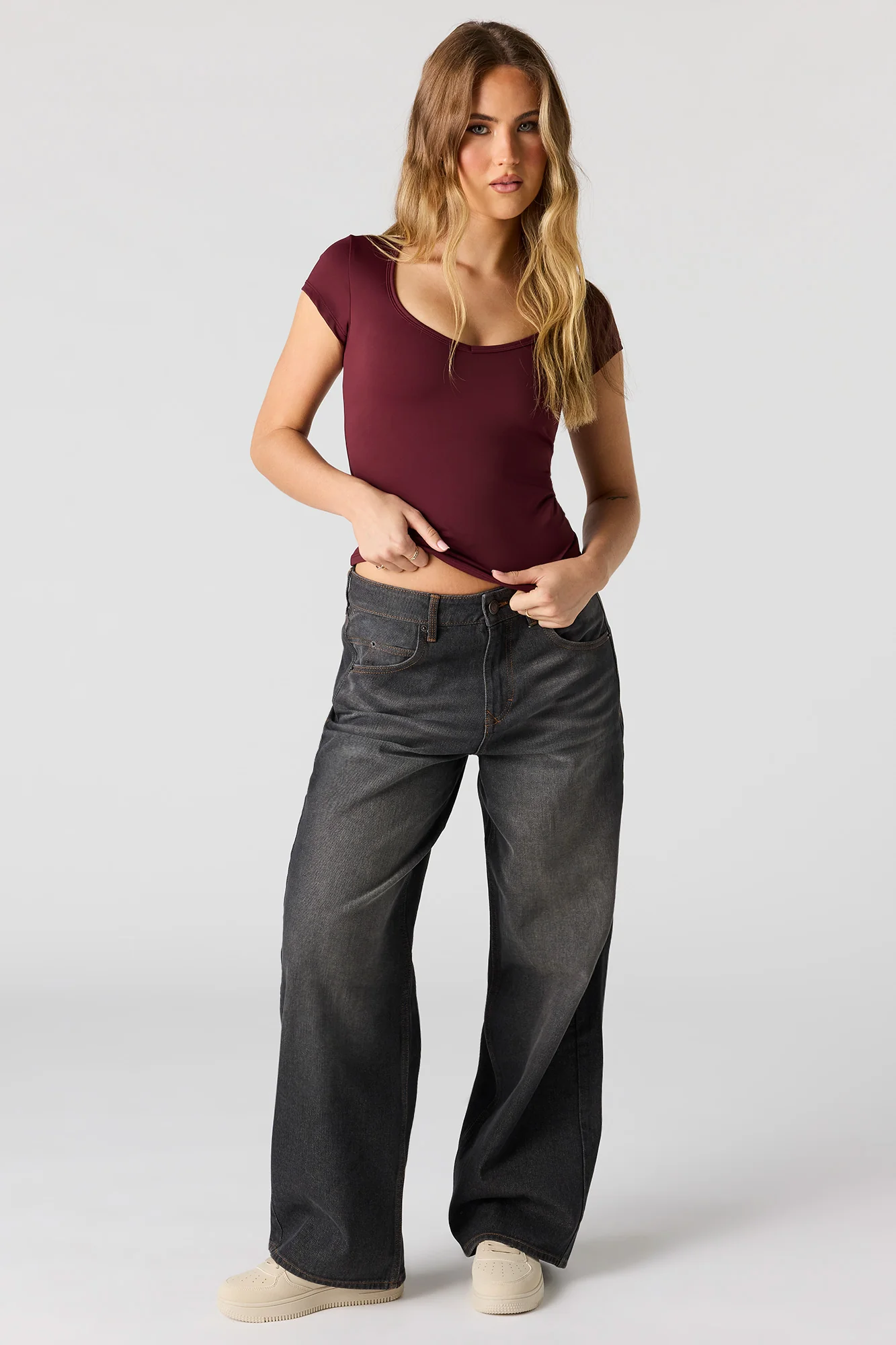 Luxe Heavy Contour Short Sleeve Top - Image 3
