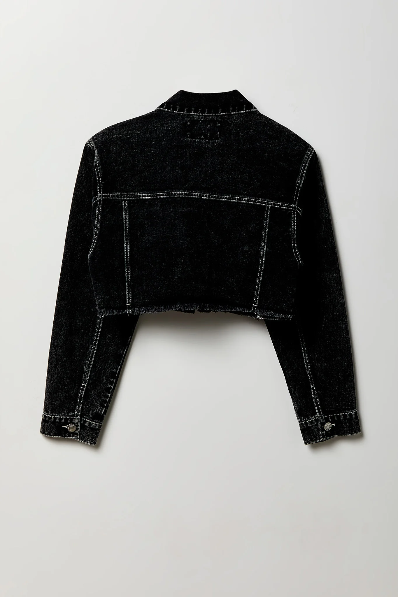 Cropped Denim Jacket - Image 5