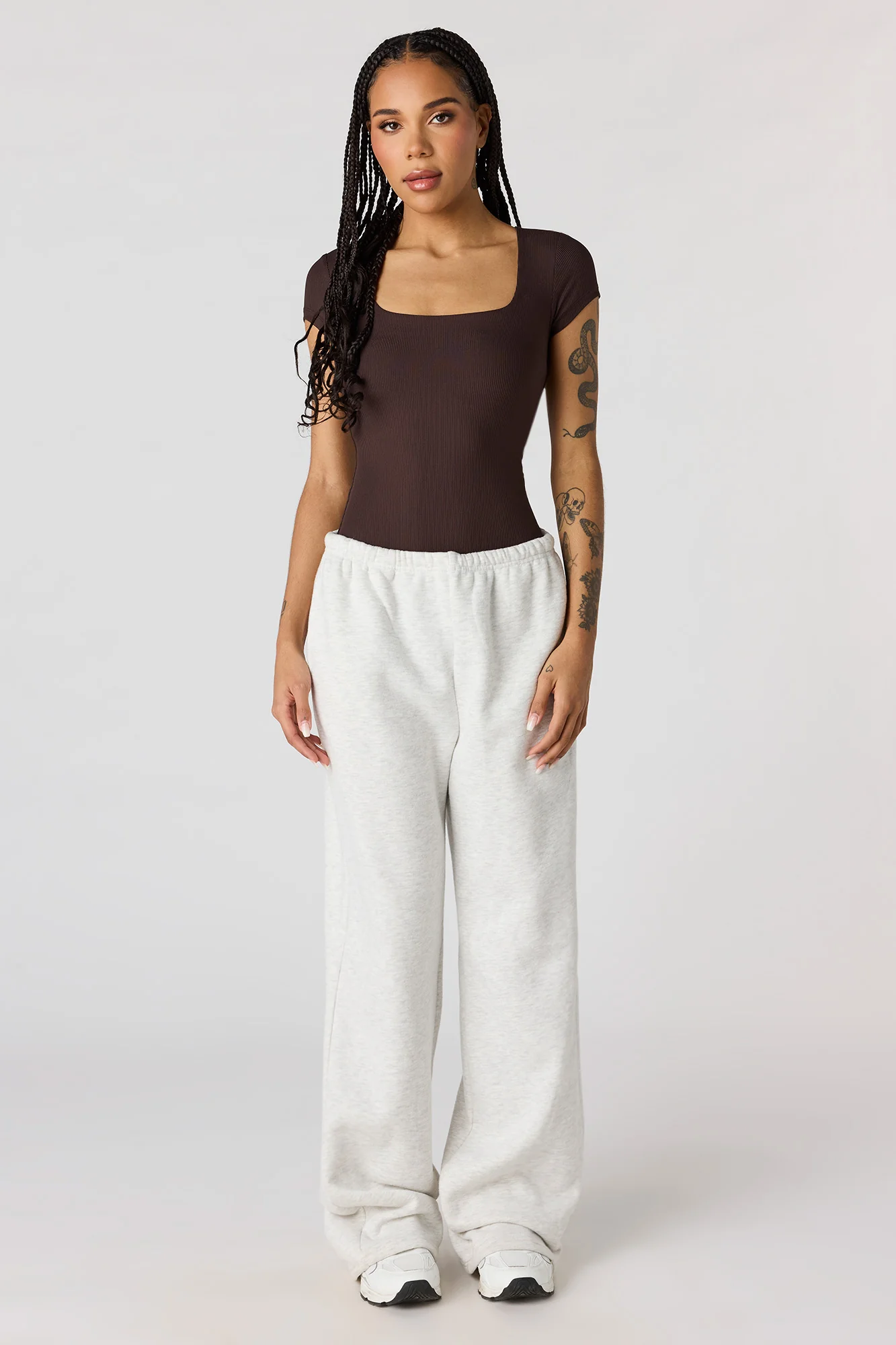 Contour Ribbed Square Neck Bodysuit - Image 15