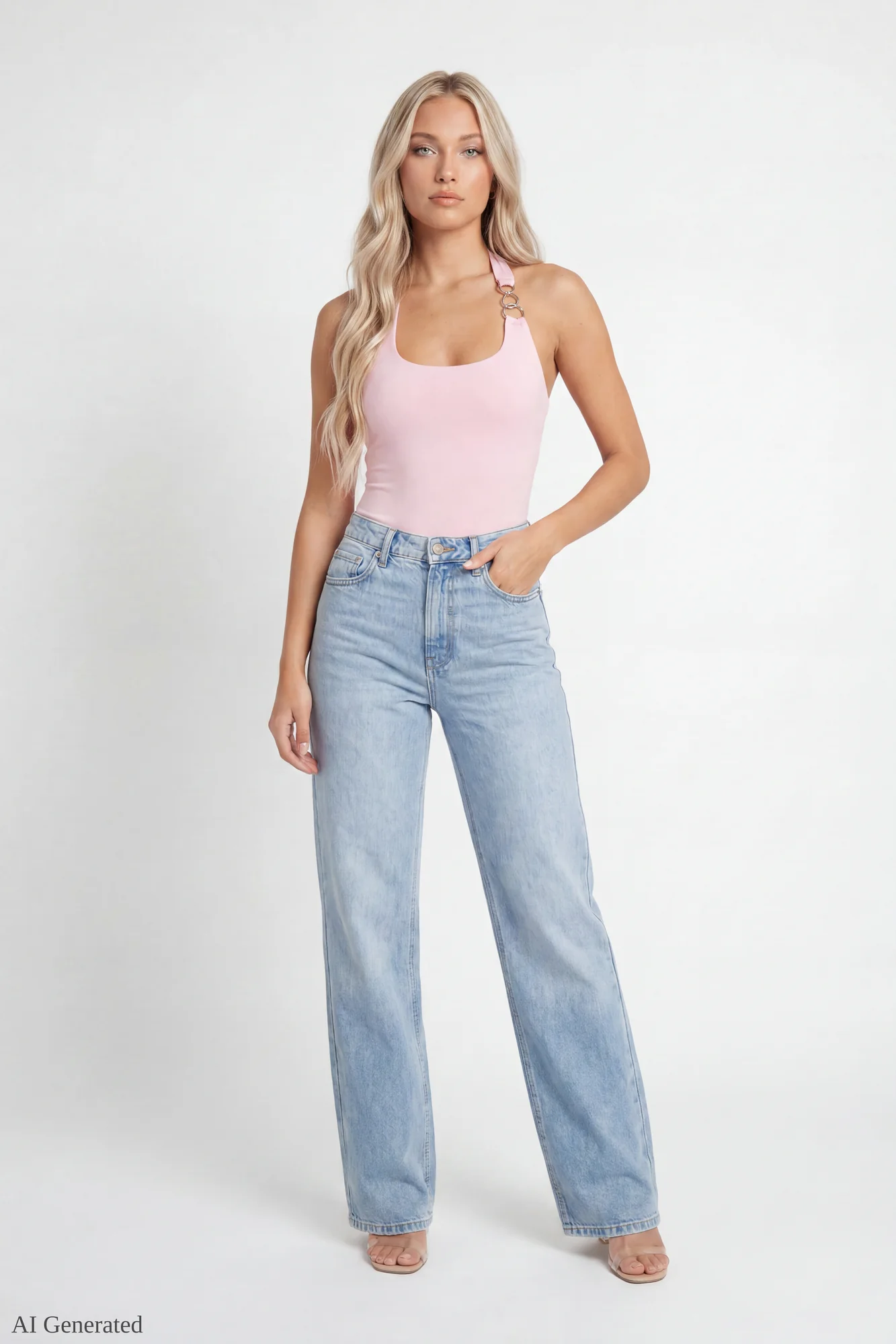 Luxe Heavy Contour O-Ring Halter Bodysuit - Image 17
