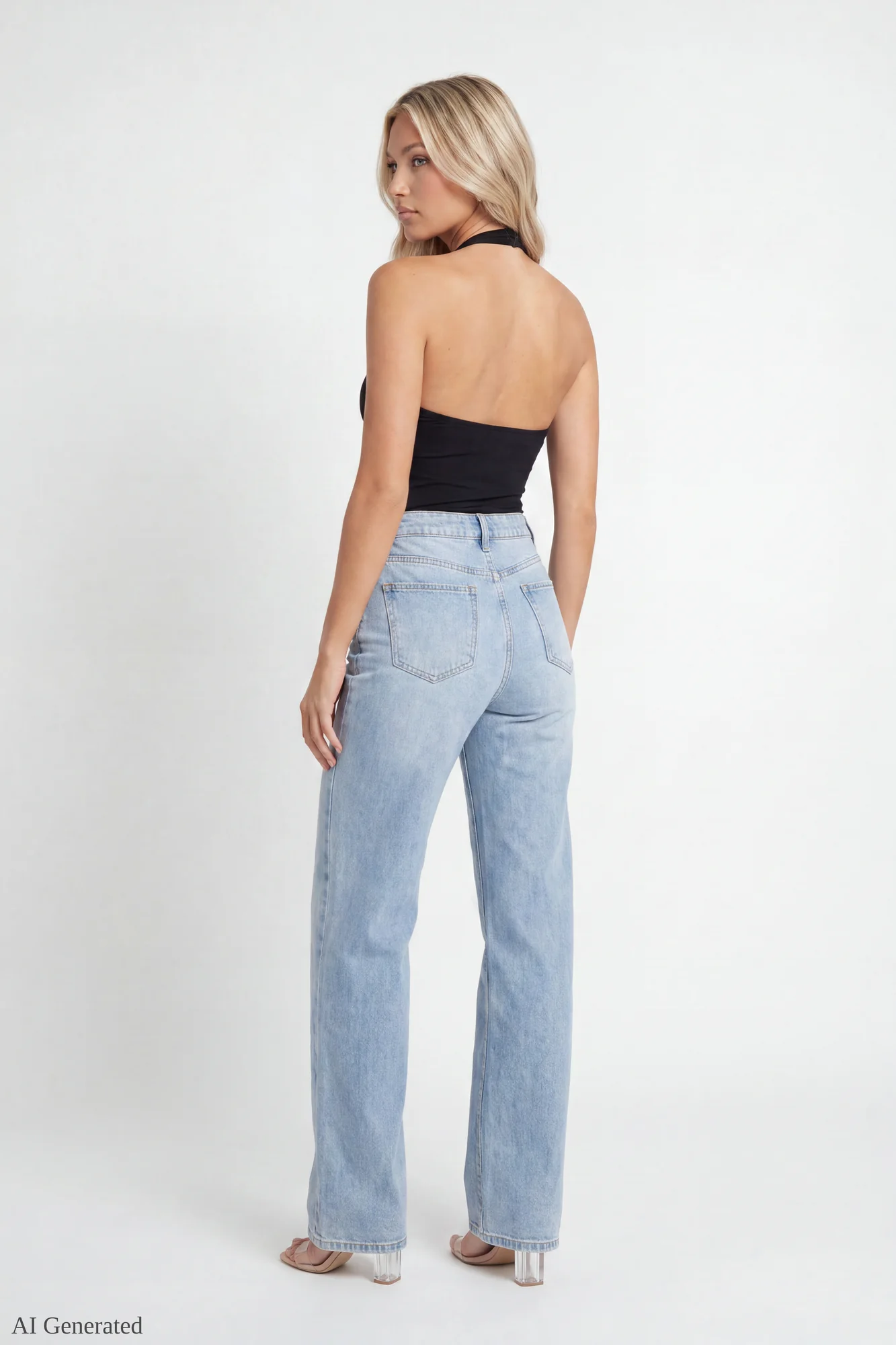 Luxe Heavy Contour O-Ring Halter Bodysuit - Image 3