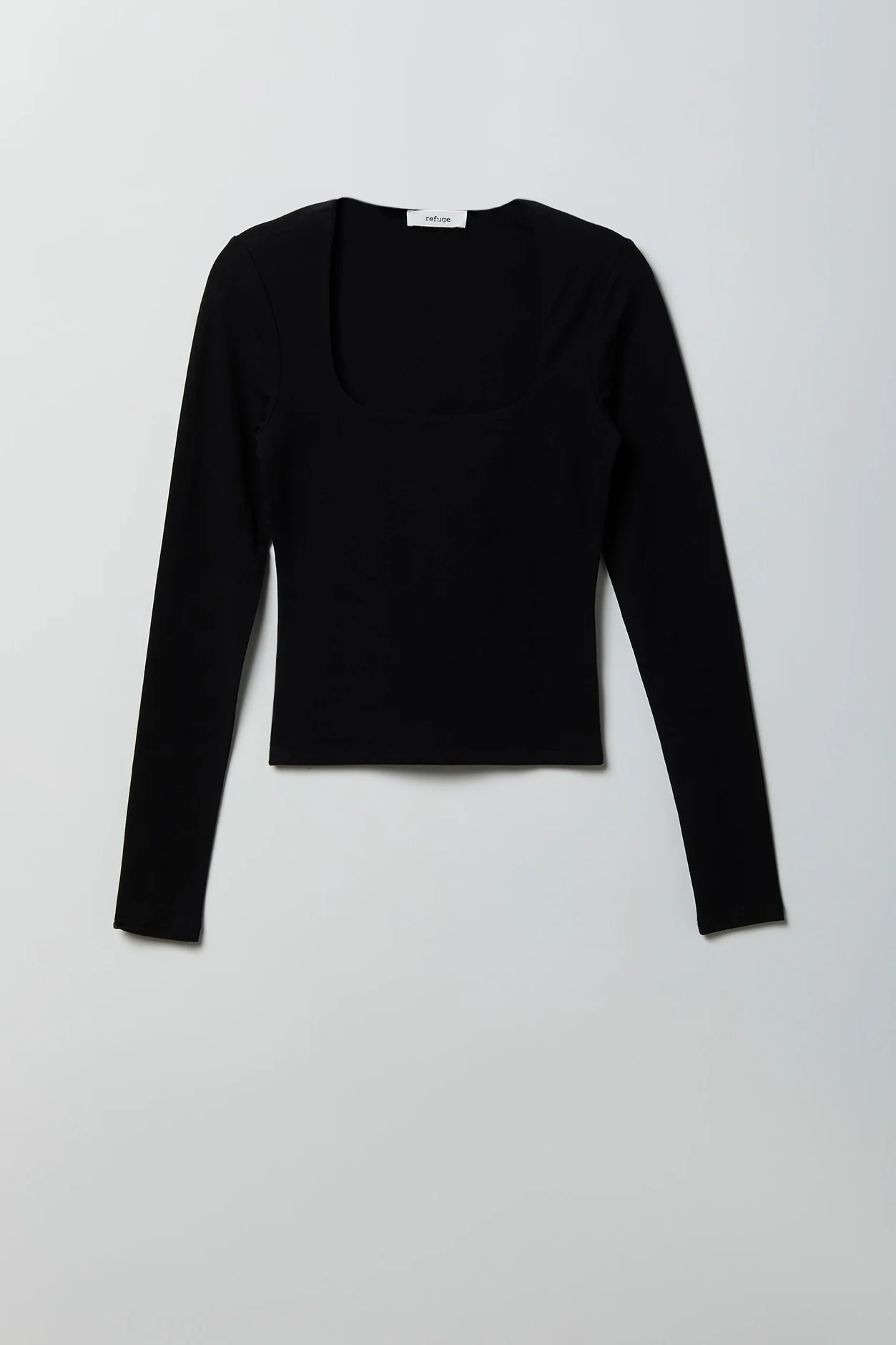 Soft Contour Square Neck Long Sleeve Top