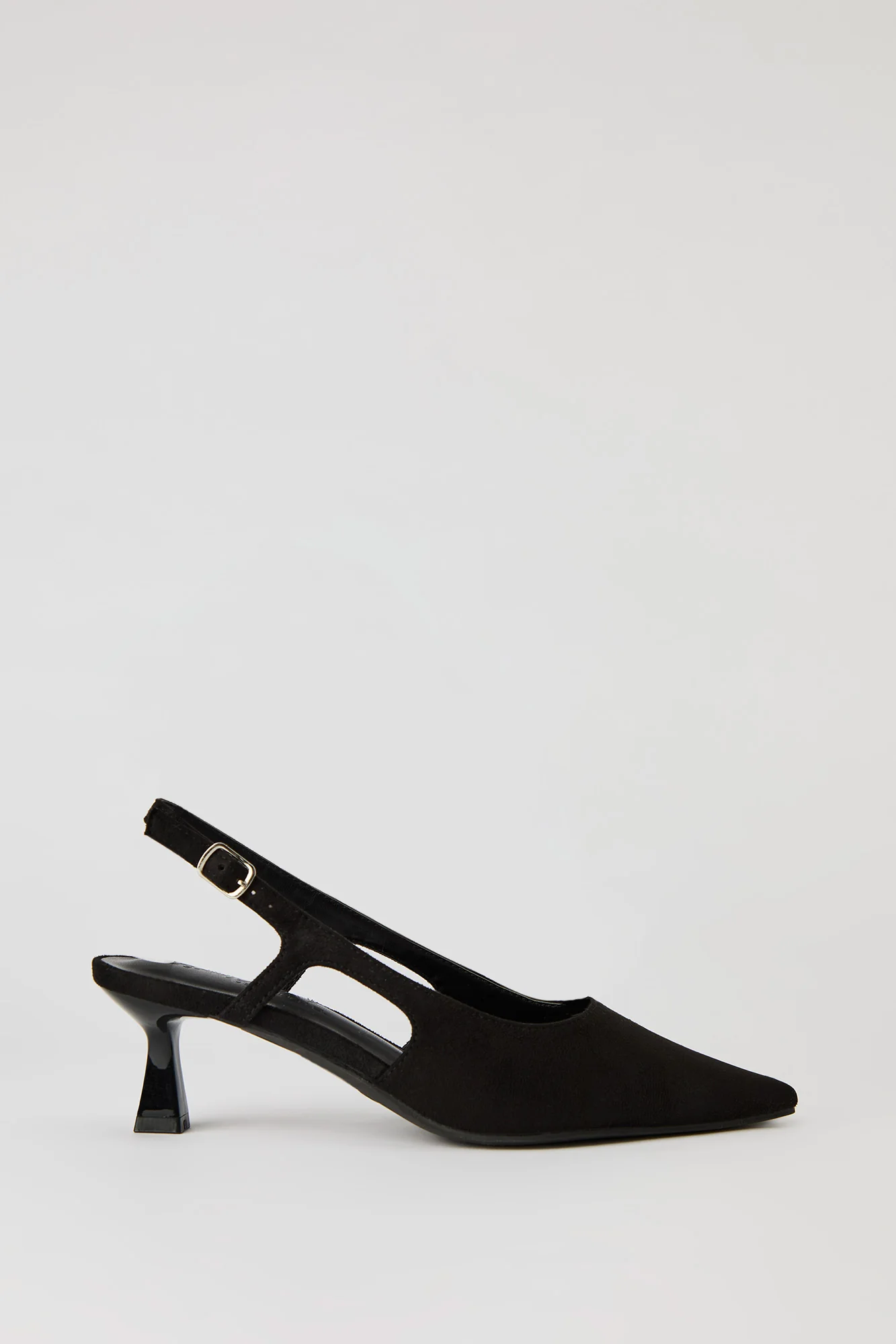 Pointed Toe Kitten Heeled Slingback
