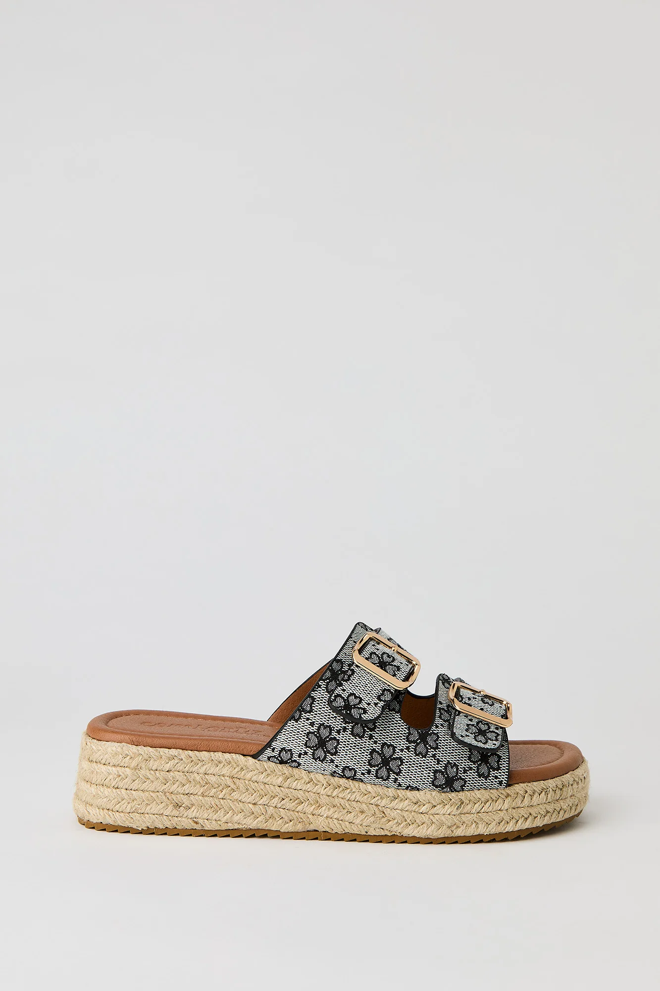Double Buckle Espadrille Sandal - Image 4