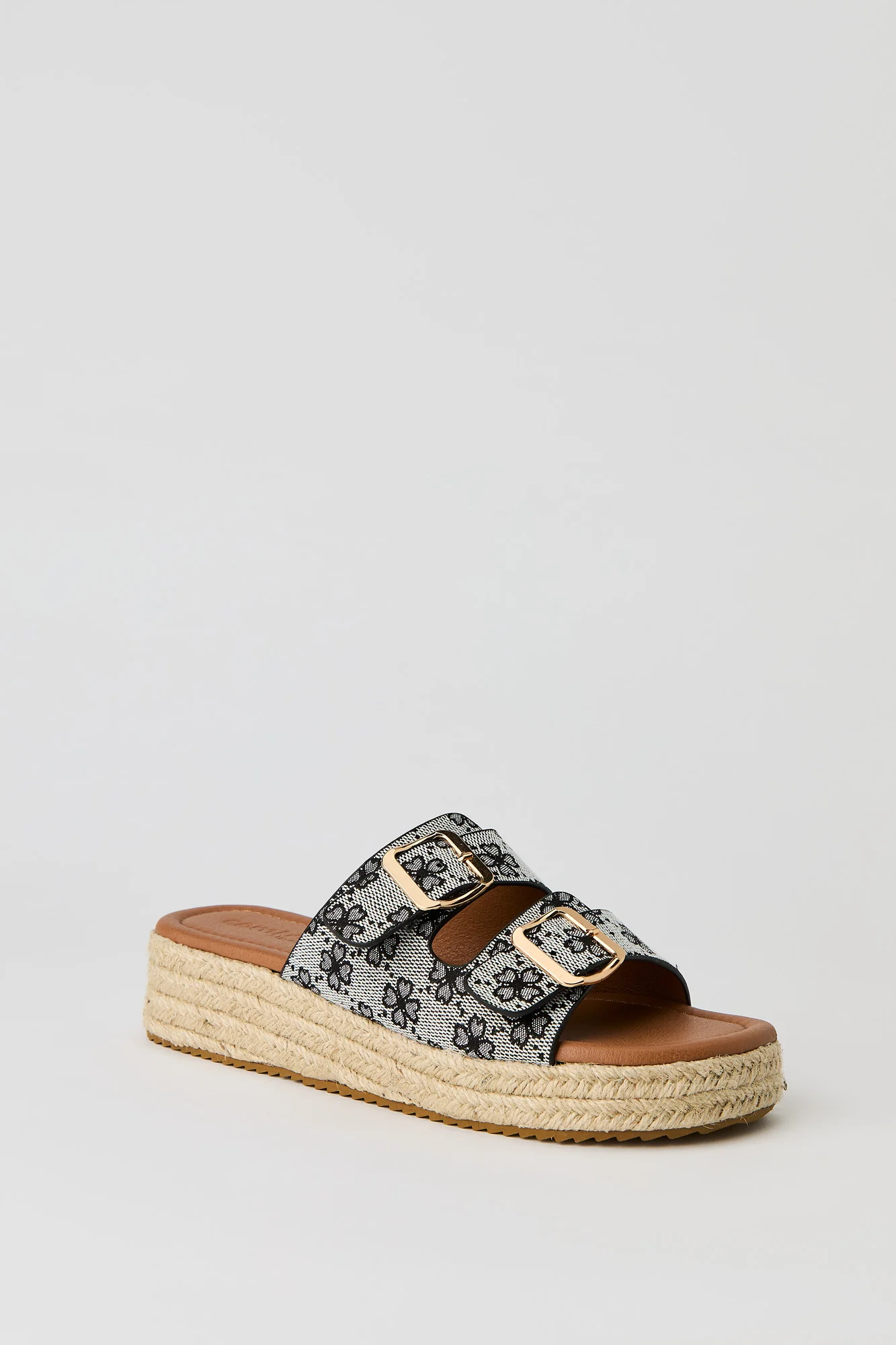 Double Buckle Espadrille Sandal - Image 5