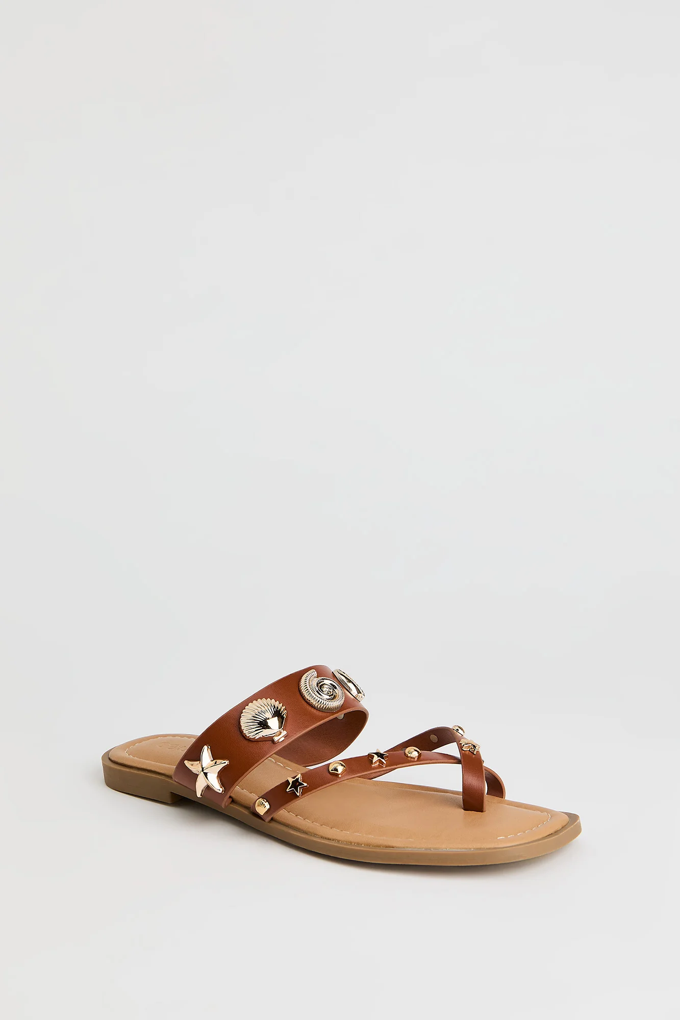 Shell Charm Toe Loop Sandal - Image 8