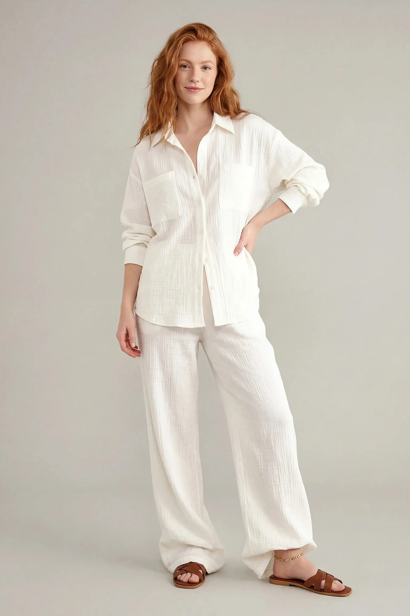 Textured Drawstring Pant - Image 9