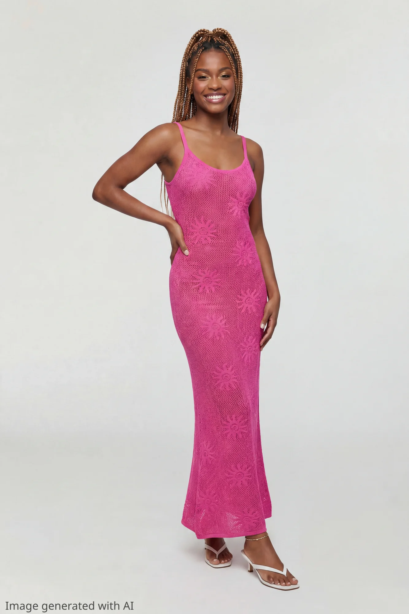 Crochet Sun Maxi Dress - Image 11