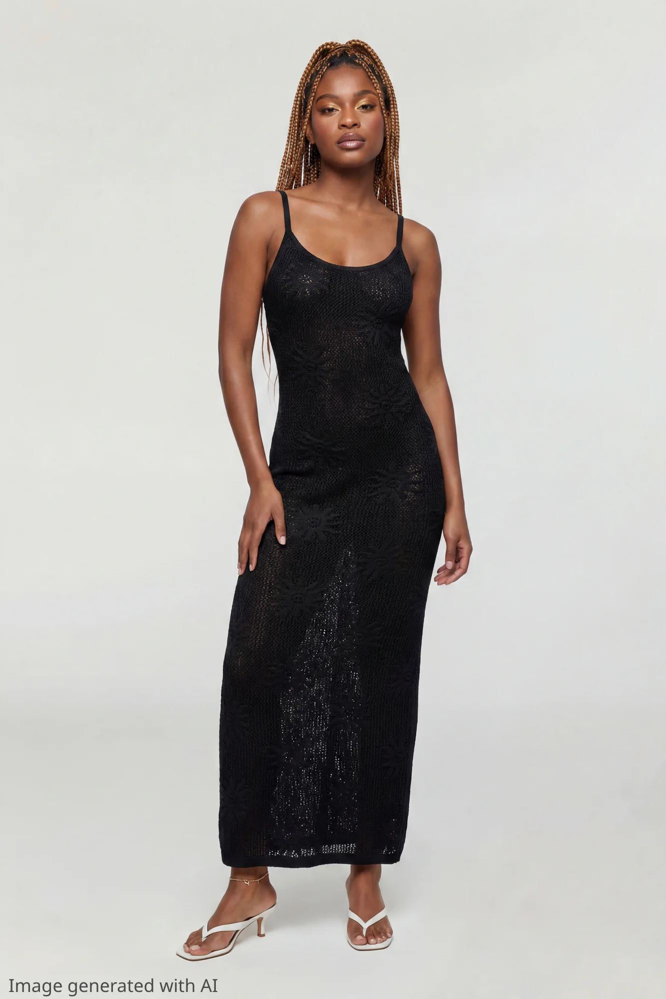 Crochet Sun Maxi Dress - Image 3