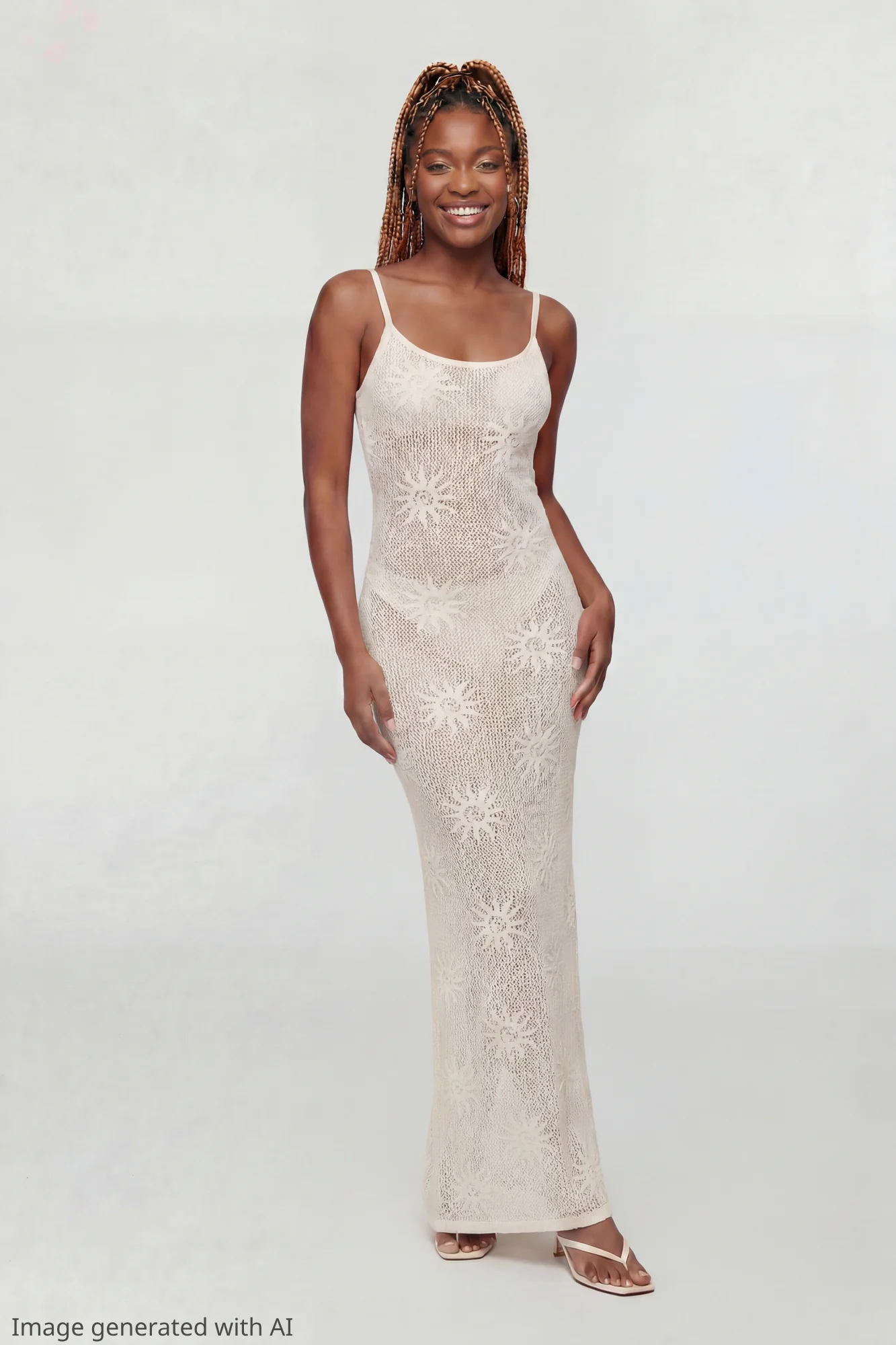 Crochet Sun Maxi Dress - Image 5