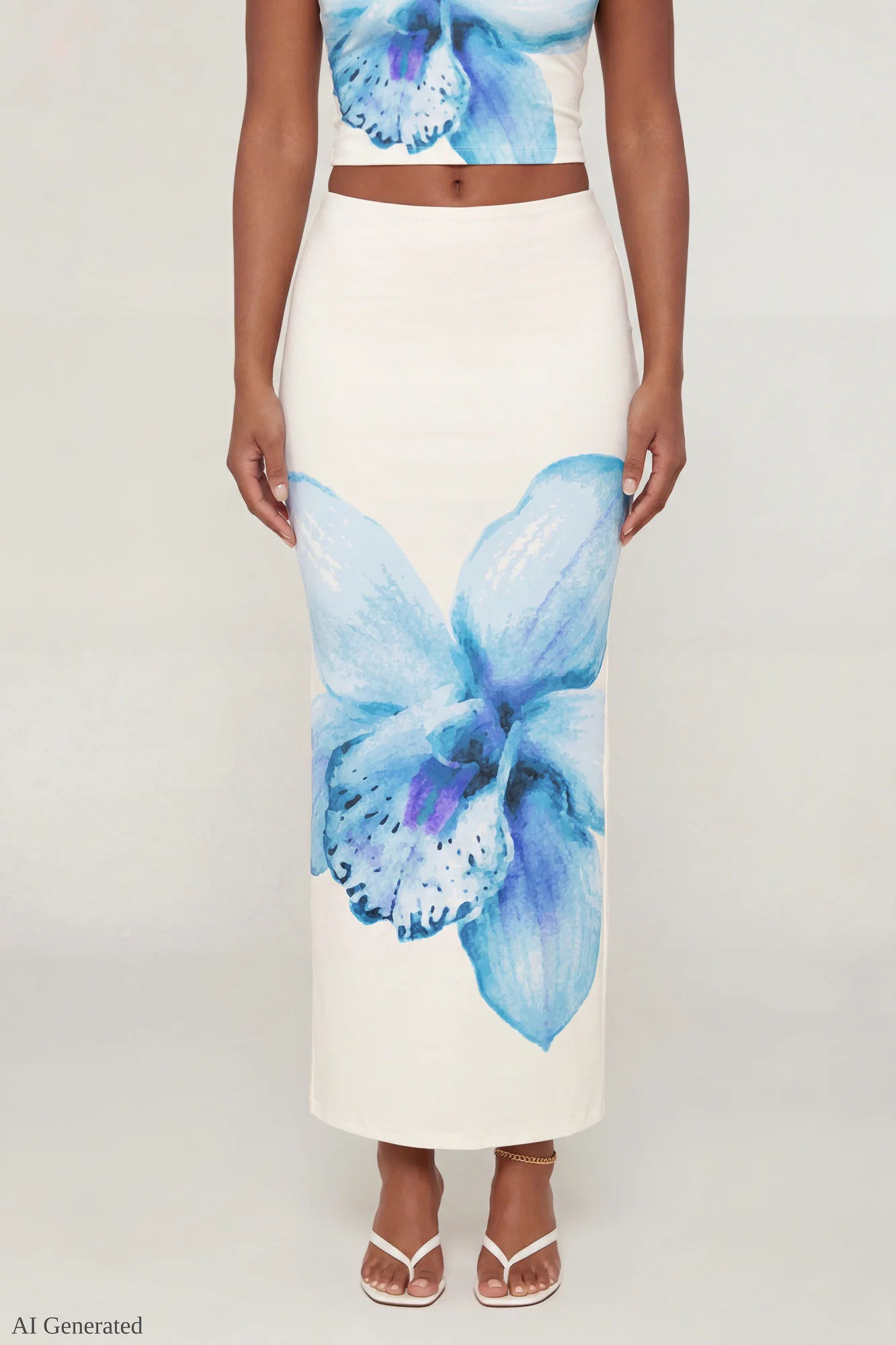 Floral Tank & Maxi Skirt Set - Image 9