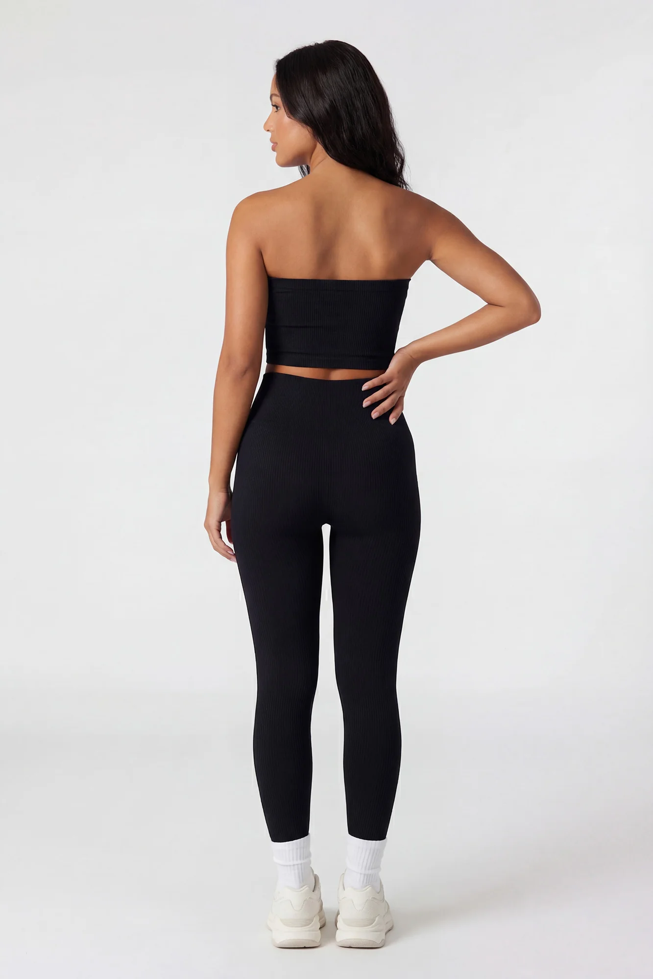 Seamless Ribbed Cropped Tube Top - Image 5