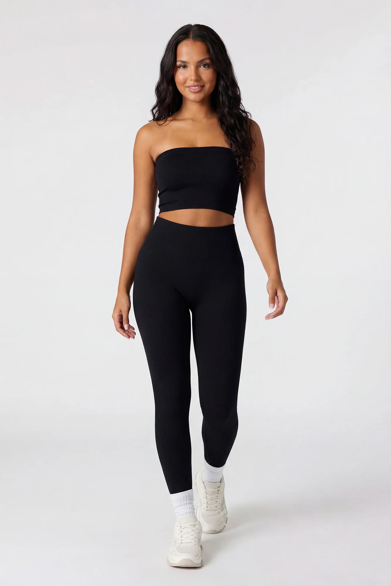 Seamless Ribbed Cropped Tube Top - Image 6
