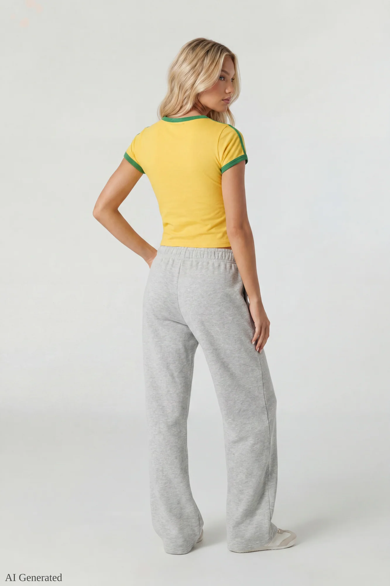 Graphic Ringer Baby Tee - Image 5